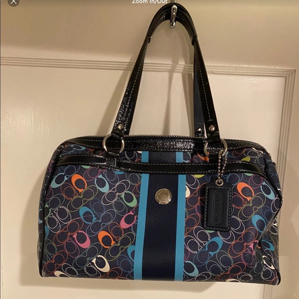 Coach Chelsea Stripe Satchel